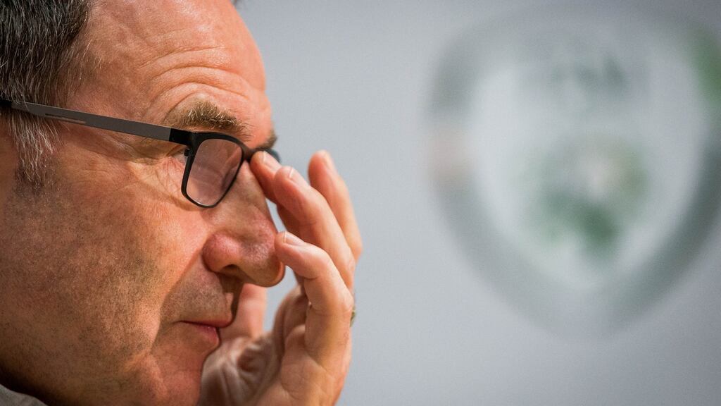 Republic of Ireland manager Martin O’Neill is still confident Ireland can qualify for the World Cup. Photograph: Inpho