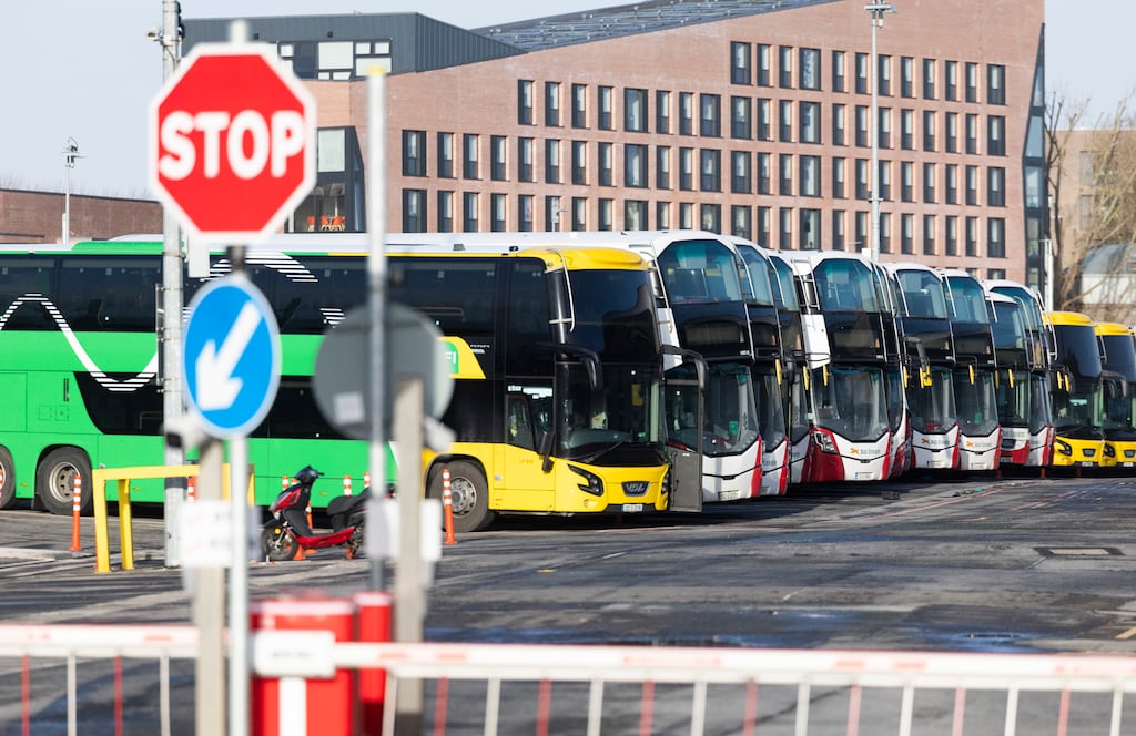 Derek Dunne had intended to travel on the bus normally but was told the one he meant to take was full, he said. Photograph: Sam Boal/Collins Photos
