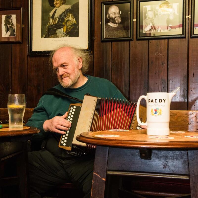 Pub crawl: a trad session at O’Lochlainn’s Bar in Ballyvaughan, Co Clare. Photograph: Elaine Hill