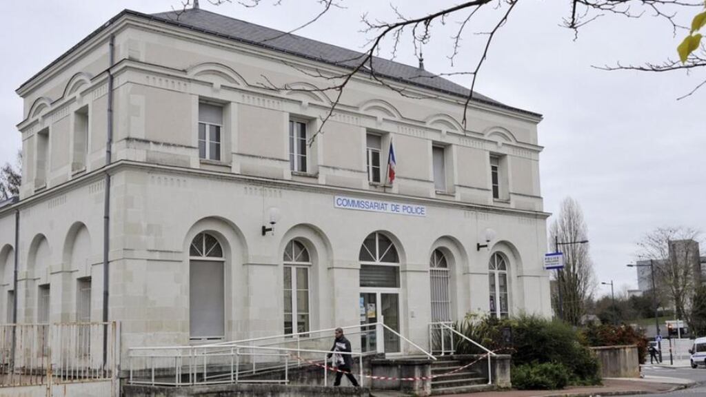 The police station in Joué-les-Tours, where French police shot dead a man who attacked them with a knife. Photograph:AFP/Getty Images.