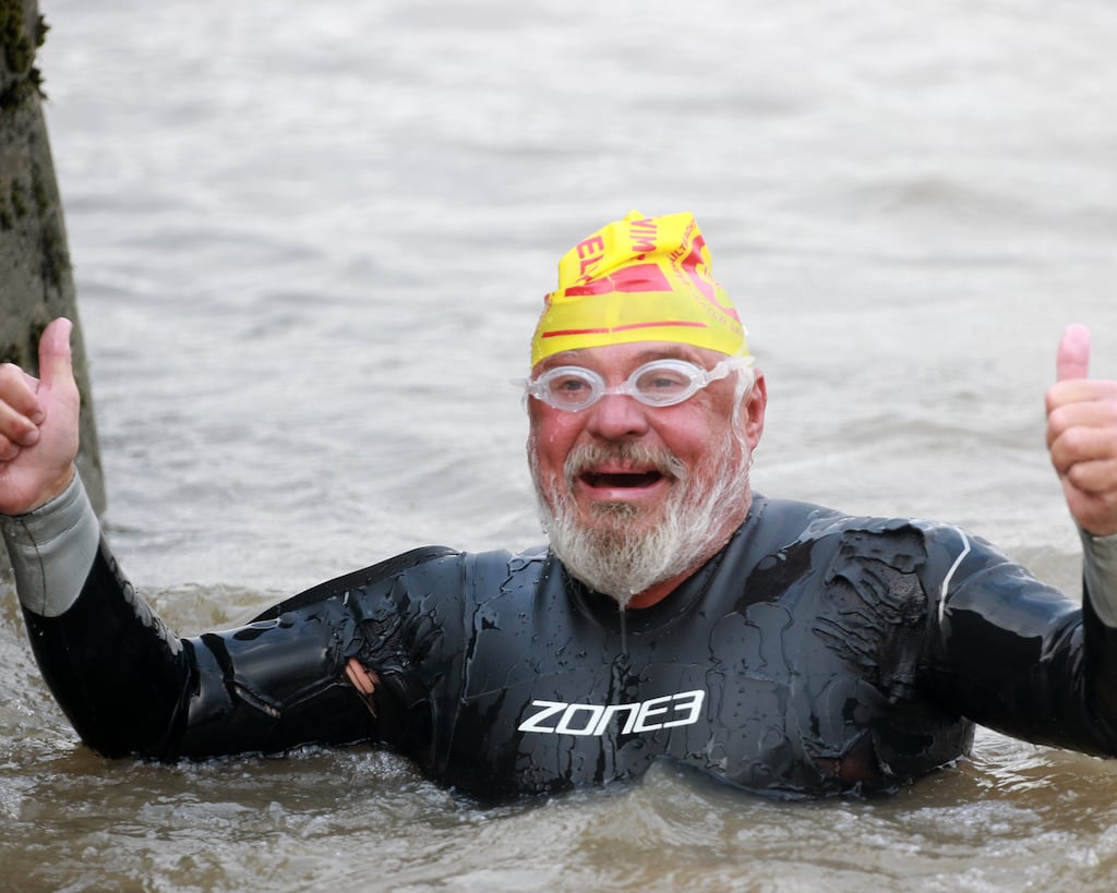 Dermot Higgins (62) swam the Shannon in 10 days, four fewer than the 2023 fastest record holder. Photograph: Brendan Gleeson