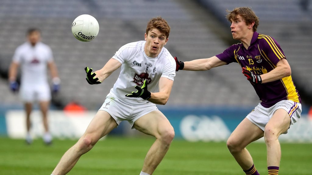 Kevin Feely has been a revelation for Kildare in the league this year and looks like he could carry the county’s midfield for years to come. Photograph: Ryan Byrne/Inpho