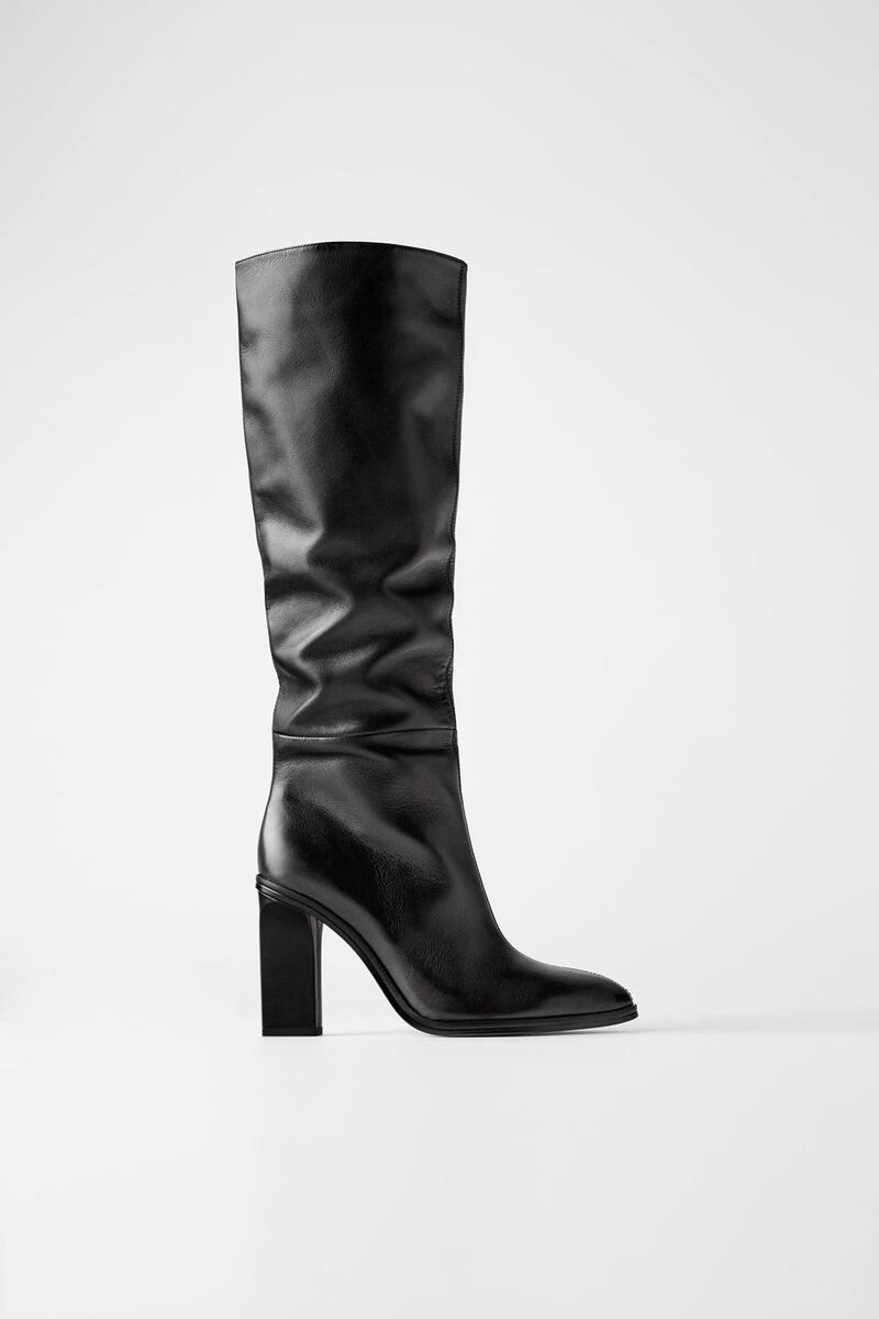 Slouchy boot, €119, Zara