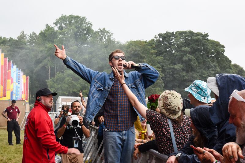 Eddie Keogh of Kingfishr performs during Latitude. Photograph: Robin Little/Redferns