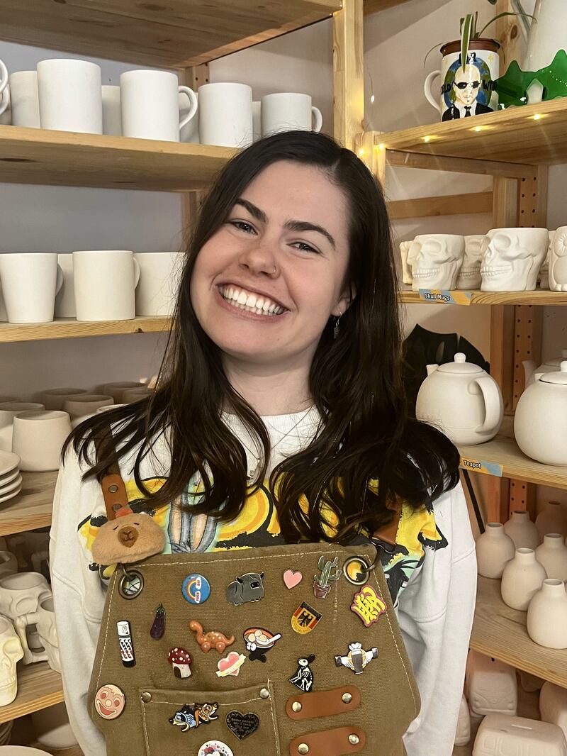 Ciara Fullam, manager of the Dublin Pottery Painting Studio in Smithfield