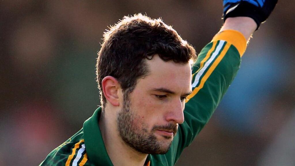 Mickey Newman slotted eight points for Meath in their draw with Laois. Photograph: Inpho