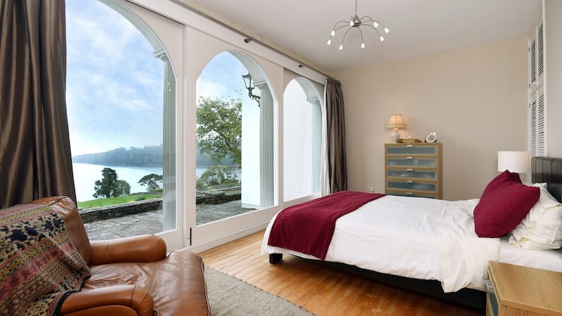 Stone Hall, fully refurbished eight-bedroom Georgian mansion overlooking Glandore Harbour, for sale with Charles McCarthy at a guide of €3.8 million
