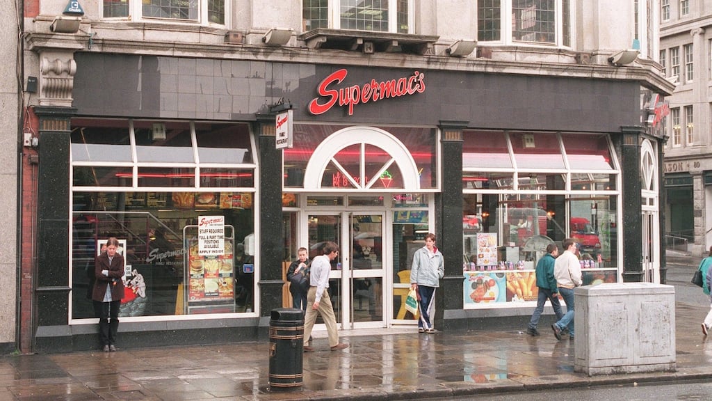 Supermac’s on O’Connell Street, Dublin: After-tax profits at the group doubled to €14 million last year.
