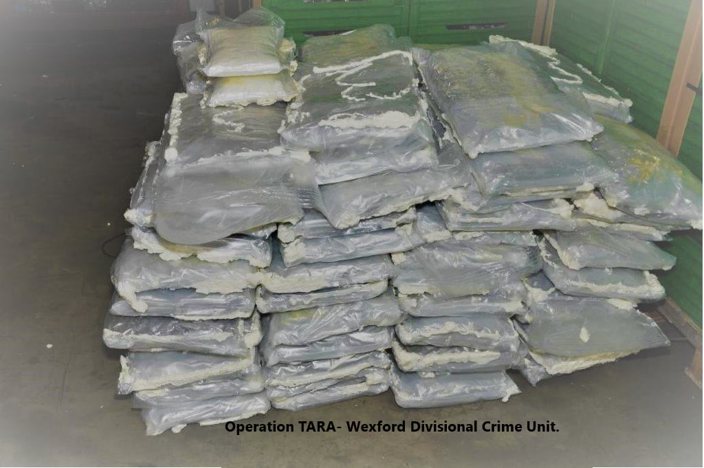 An estimated €1.9 million of drugs were seized in New Ross, Co Wexford