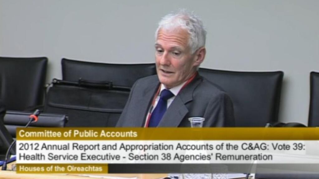 Former chairman of the Central Remedial Clinic (CRC) Hamilton Goulding has said his board was effectively dismissed at a few hours notice last December. Screengrab: Oireachtas