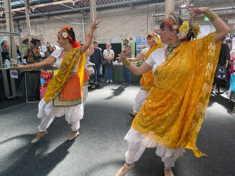 The Dublin-based Zoryanna dance troupe performing at the RDS. Photograph: Dominique Farrell
