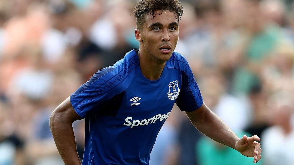 Dominic Calvert Lewin scored the only goal for Everton as they beat MFK Ruzomberok in the Europea League third qualifying round. Photo: Lars Baron/Getty Images