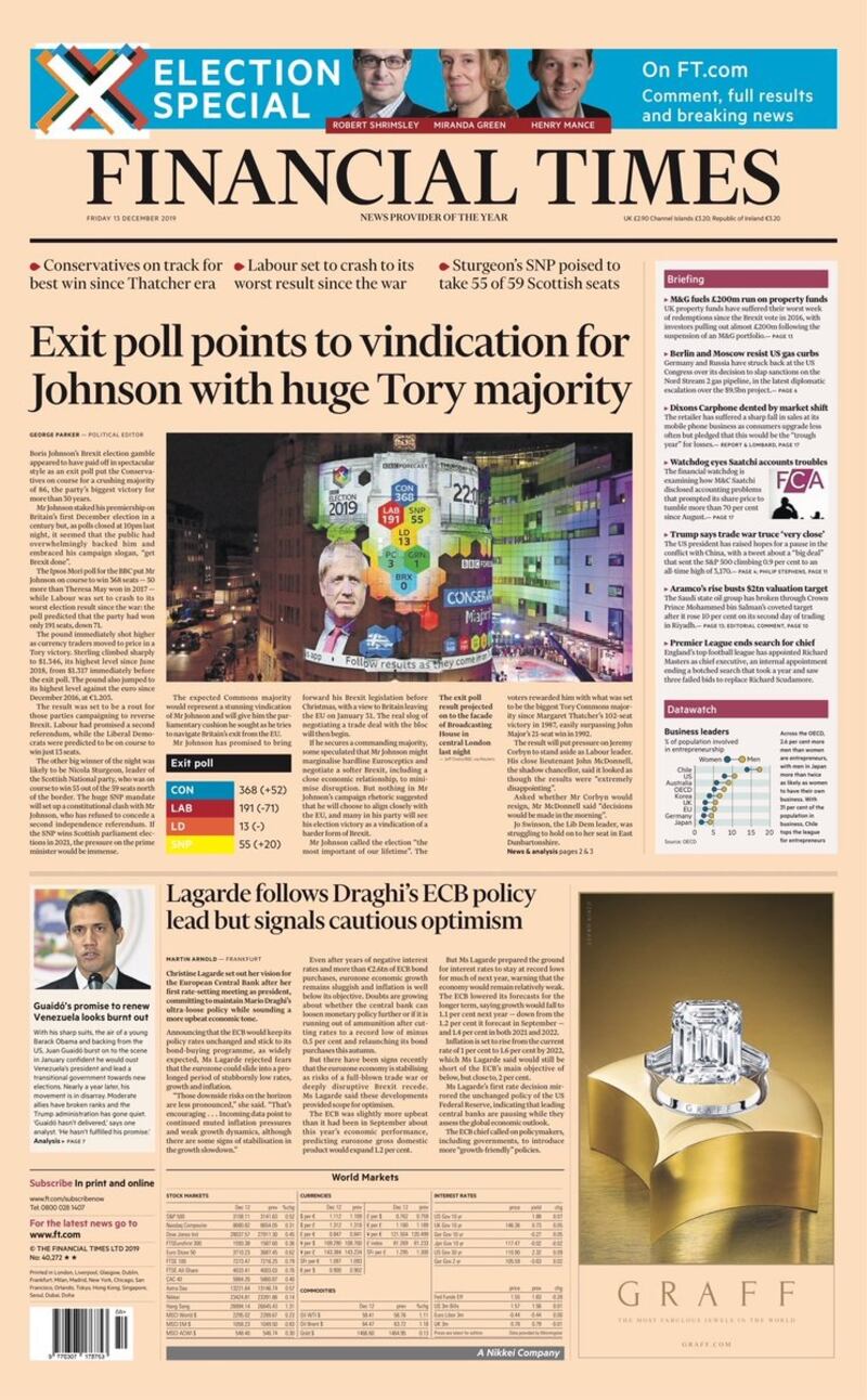 Financial Times, December 13th, 2019