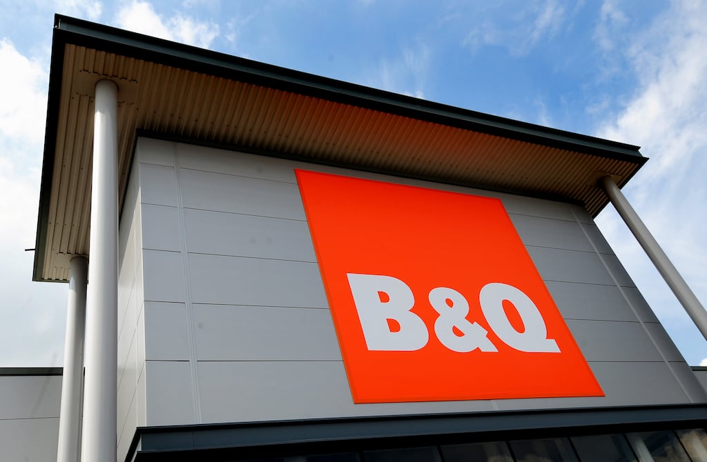 Home improvement retailer Kingfisher, owner of B&Q, warned on Monday that current-year profit would fall short of analysts’ expectations after it reported a 25 per cent drop for 2023-2024. Photograph: Rui Vieira/PA Wire