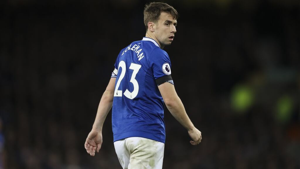 Seamus Coleman has donated towards the GoFundMe page of Sean Cox. Photograph: Mark Robinson/Getty Images