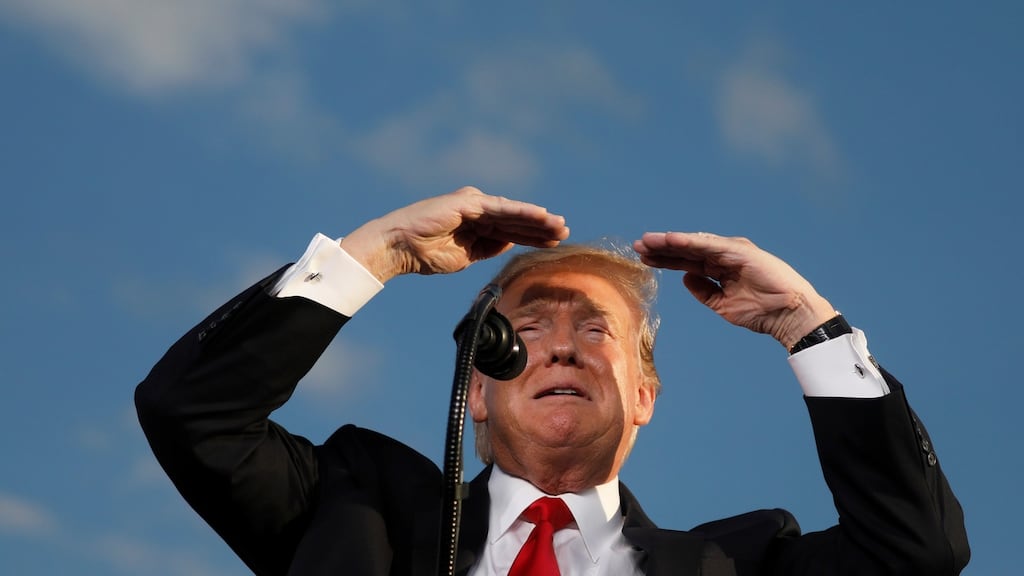 US president Donald Trump. Photograph: Carlos Barria/Reuters