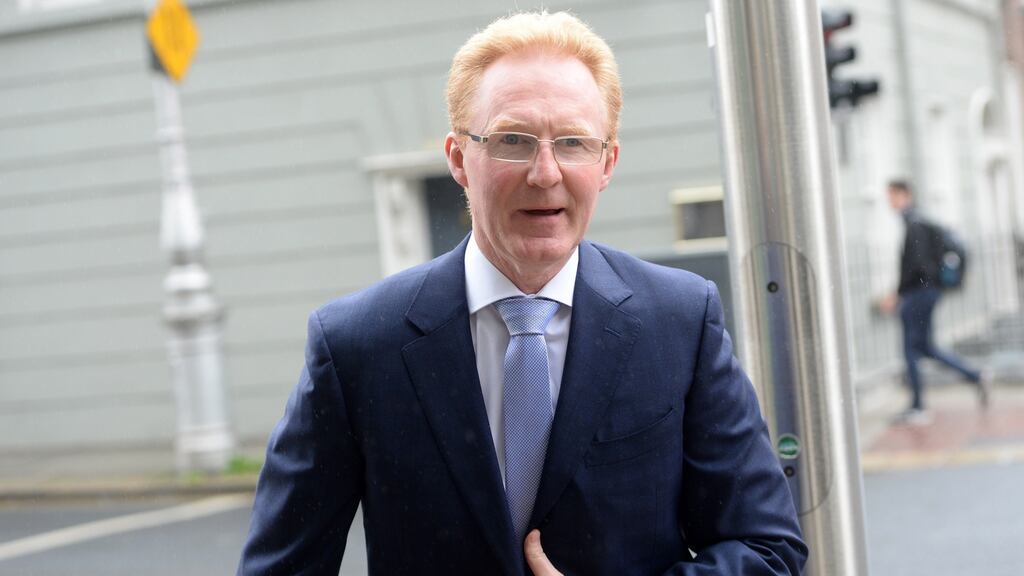Frank O’Connor, director of funding and debt management at the NTMA, arriving at the special committee on Covid-19. Photograph: Dara Mac Dónaill / The Irish Times