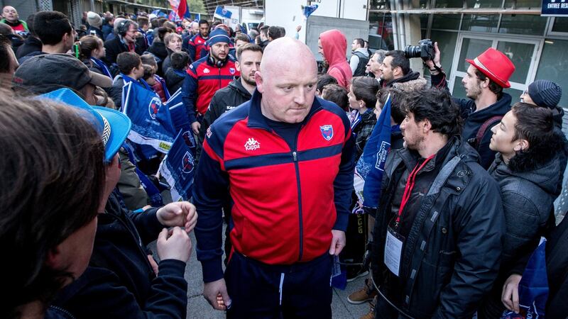 Bernard Jackman during his time as Grenoble head coach. Photograph: James Crombie/Inpho