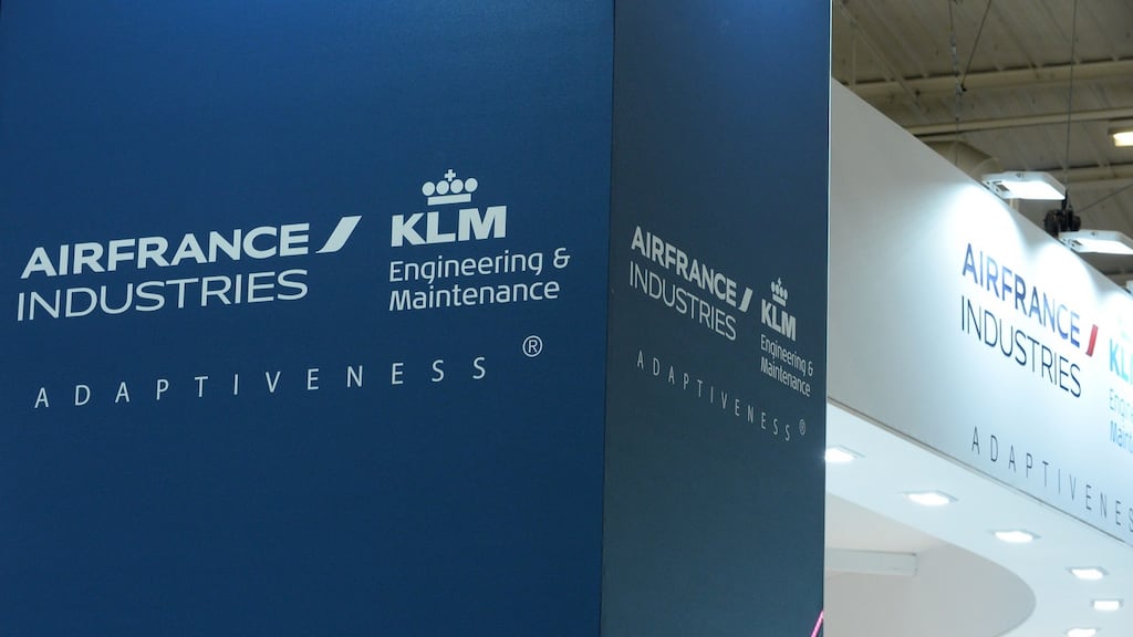 Shares in Air France KLM fell sharply on Wednesday. Photograph: ERIC PIERMONT/AFP/Getty Images
