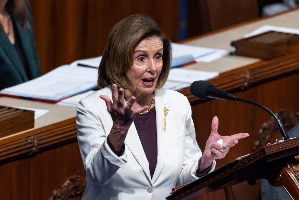 Nancy Pelosi will remain as speaker of the House of Representatives for the remainder of the congressional session which runs until December. Photograph: Jim Lo Scalzo/EPA
