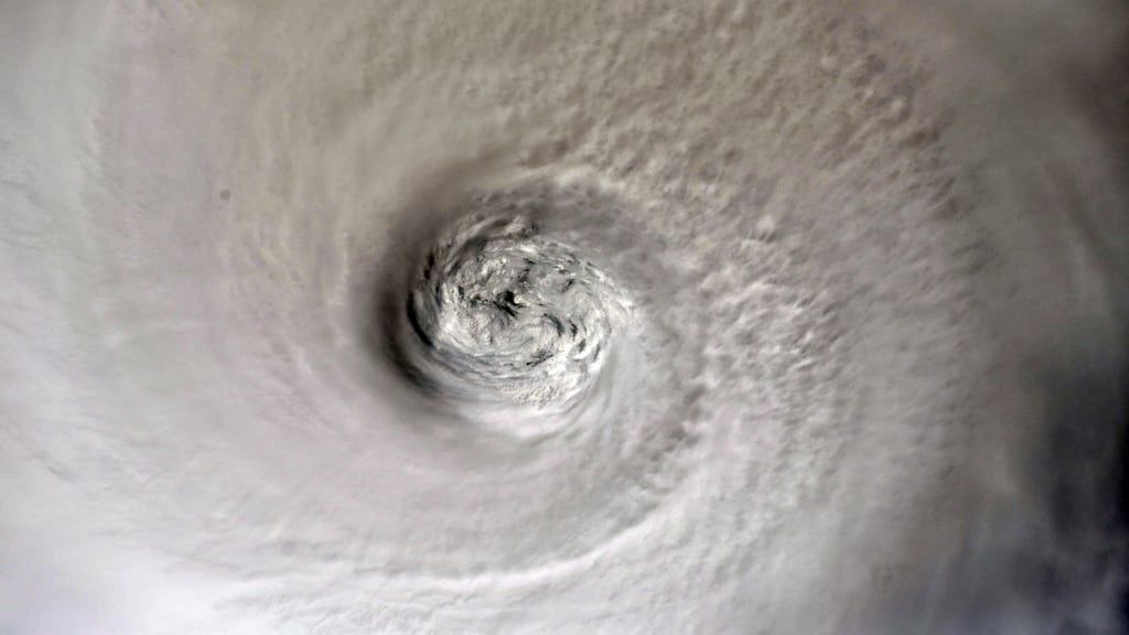 Eye of the storm: the devastating Hurricane Dorian takes shape earlier in September. File photograph: EPA