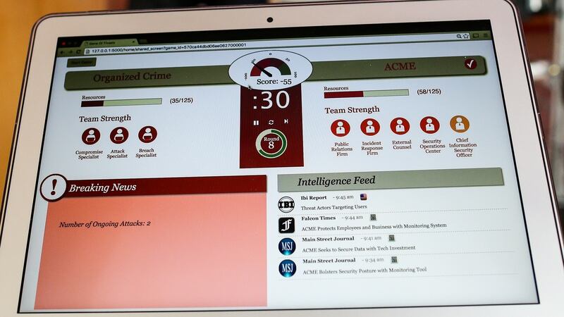 The game can be set to mirror the security settings of a real-life company so that executives can learn how their particular organisation measures up in terms of detection and response