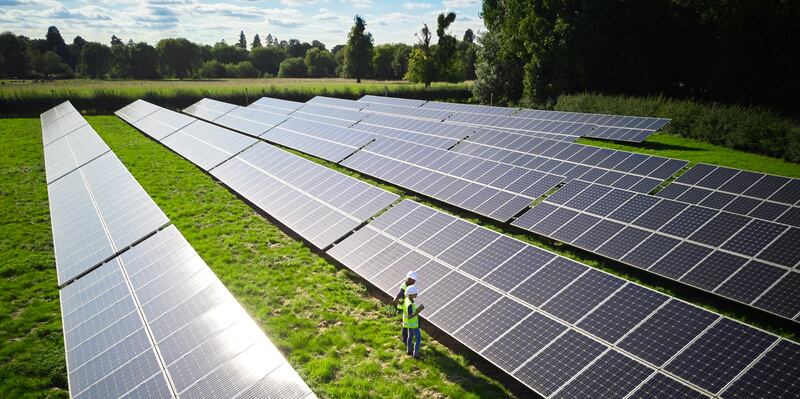 How the solar farm will look when works are complete. Photo/ Shutterstock