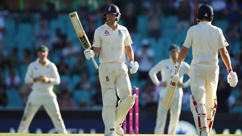 Dawid Malan finished the opening day in Sydney on 55*. Photograph: Cameron Spencer/Getty