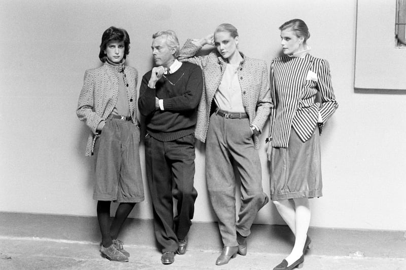 Giorgio Armani before a show in 1980. Photograph: Fairchild Archive/WWD/Penske Media via Getty Images