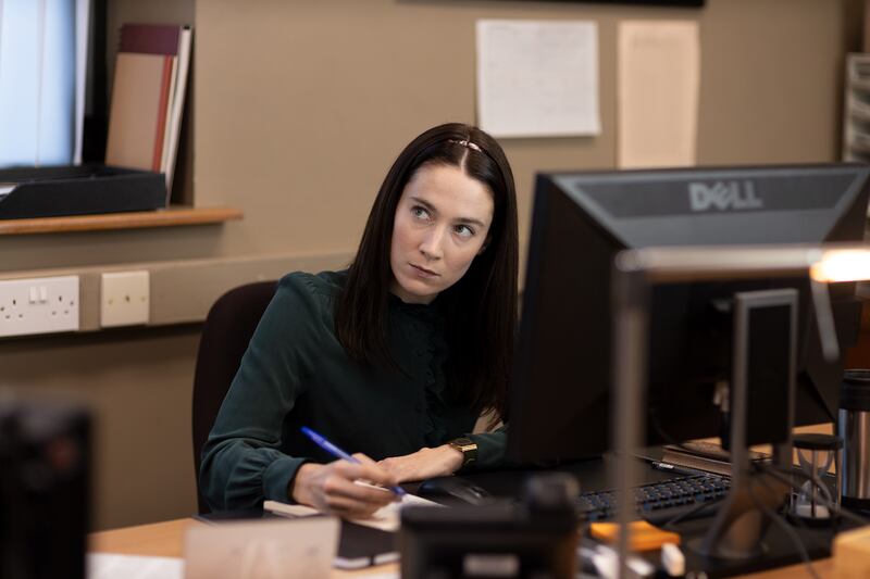 Siobhán Cullen as Elvira Clancy in Obituary. Photo: RTÉ