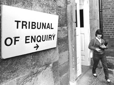 Joanne Hayes leaving the tribunal of enquiry into the Kerry Babies in 1985. Photograph: Matt Kavanagh