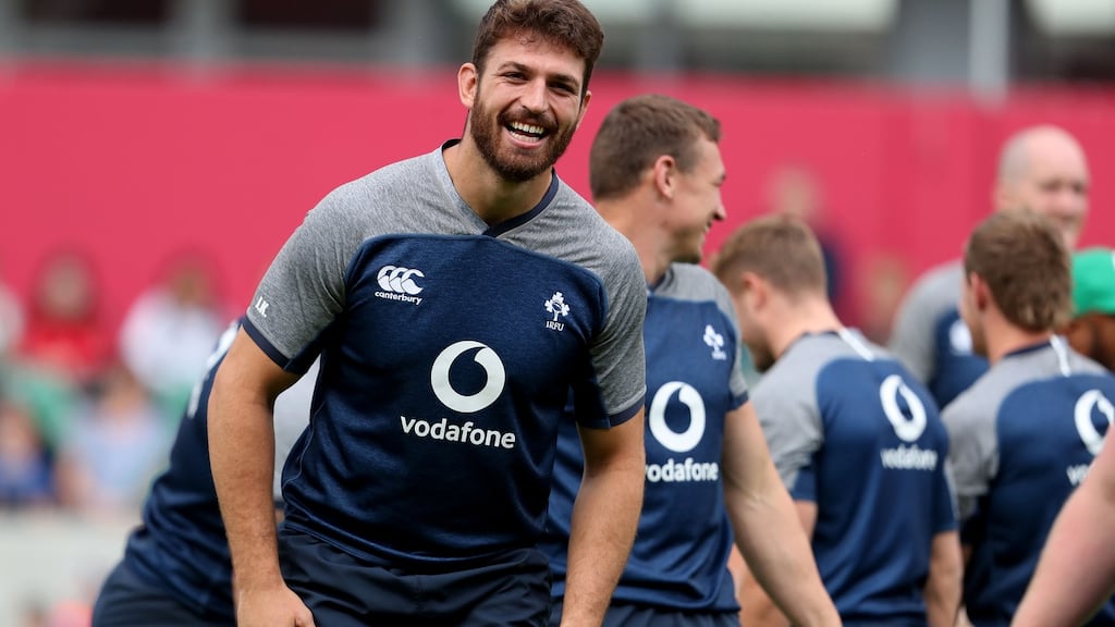 Jean Kleyn during Ireland training at Thomond Park in Limerick. Photograph: Dan Sheridan/Inpho