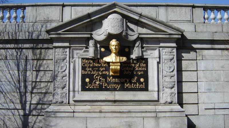 John Purroy Mitchel’s monument in New York’s Central Park. Photograph: Wikimedia Commons