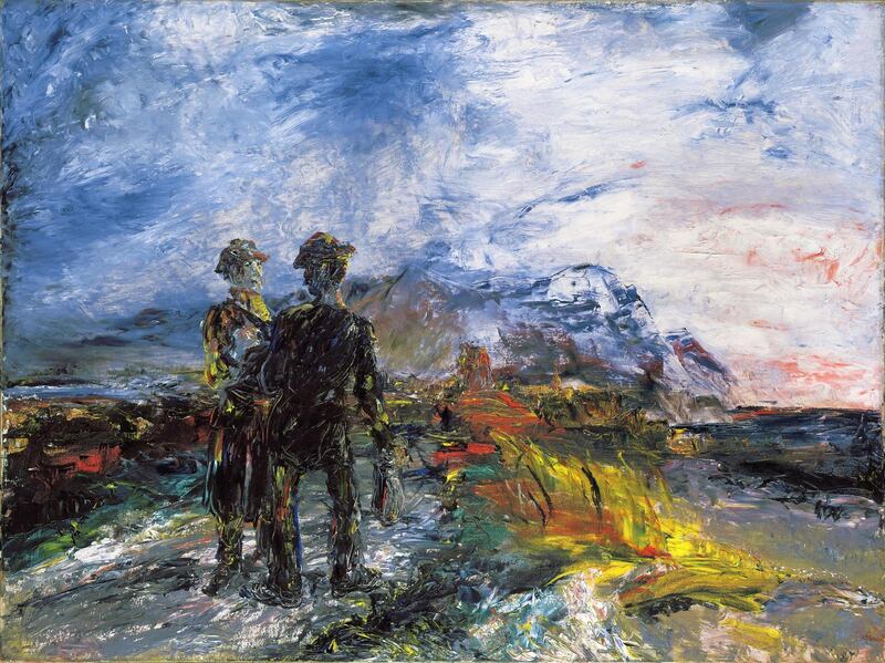 Jack B. Yeats (1871 – 1957), The Two Travellers, 1942, © Estate of Jack B. Yeats, DACS London / IVARO Dublin, 2019. Photograph: ©Tate, London 2019.