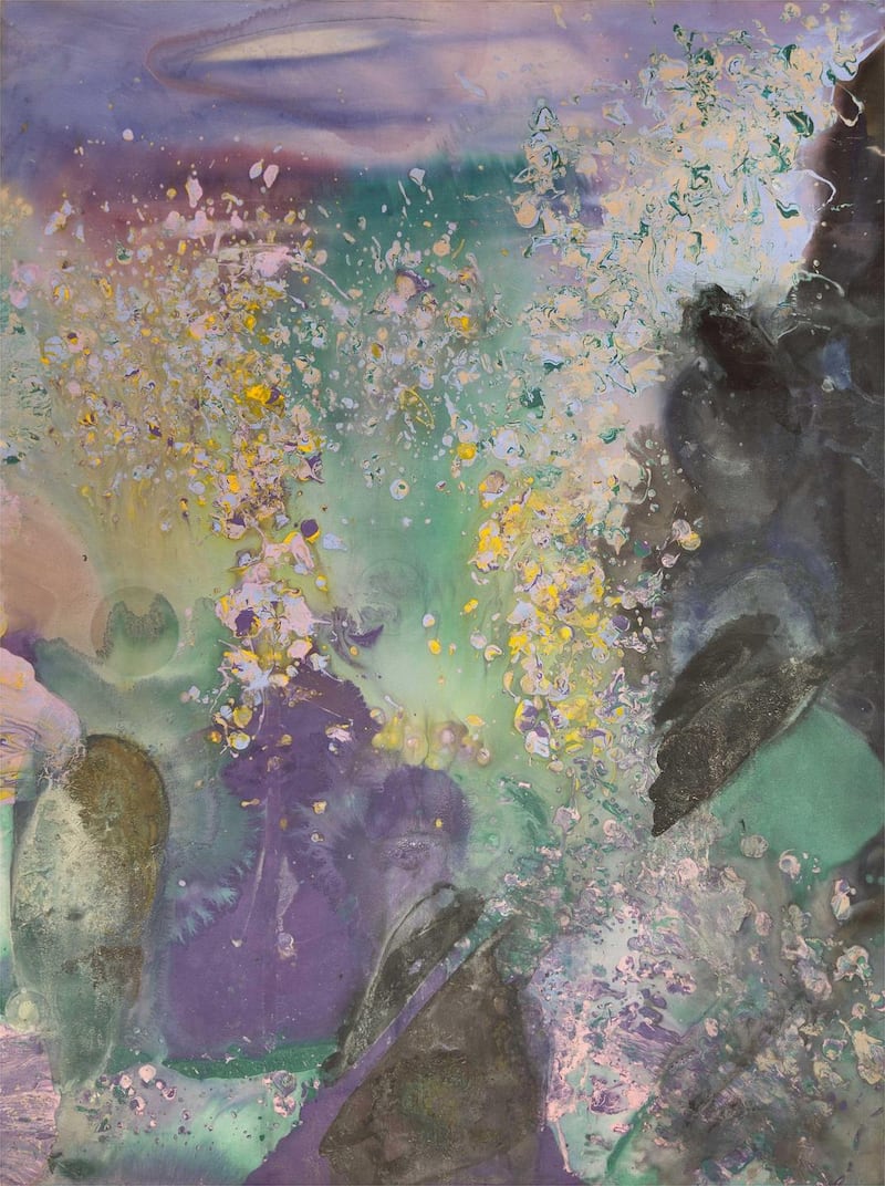 Moby Dick (1981) by Frank Bowling. Courtesy Frank Bowling and Hales London, New York, copyright VG Bild-Kunst, Bonn