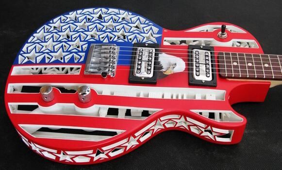 A 3D-printed guitar