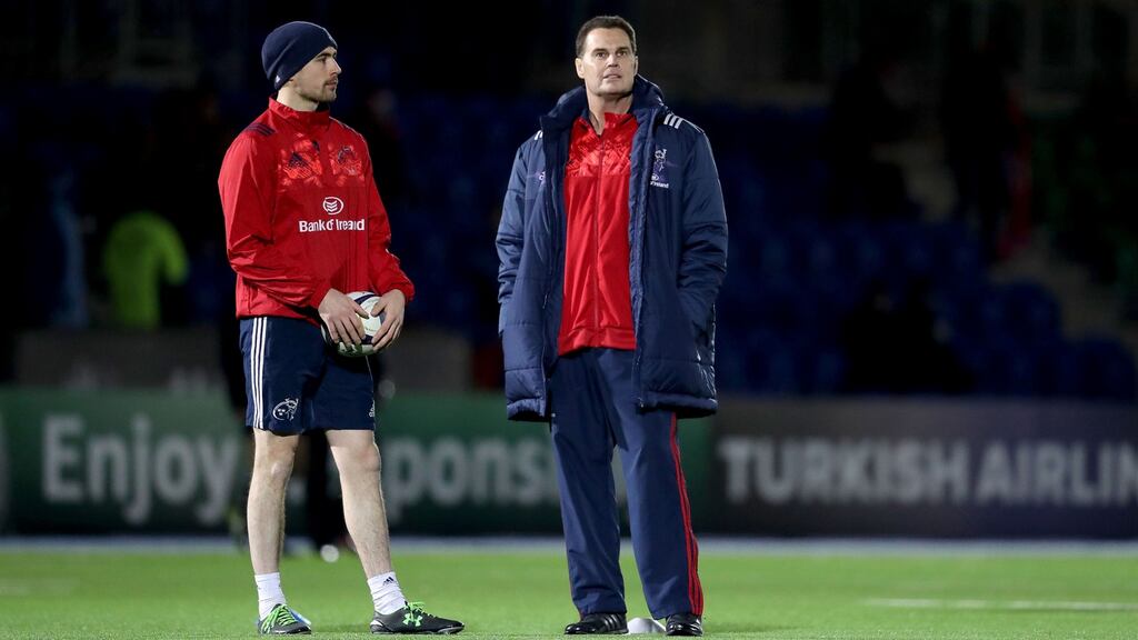 Felix Jones and Rassie Erasmus during their time together at Munster. Photo: Dan Sheridan/Inpho