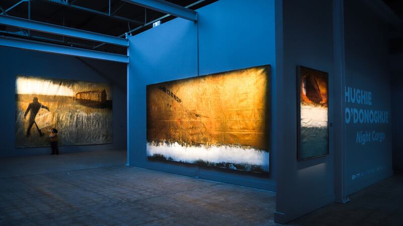 Hughie O’Donoghue, Night Cargo. Photograph: Emilija Jefremova