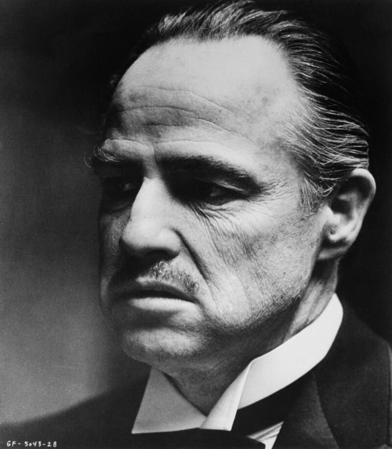Marlon Brando as Don Vito Corleone, the title character in The Godfather