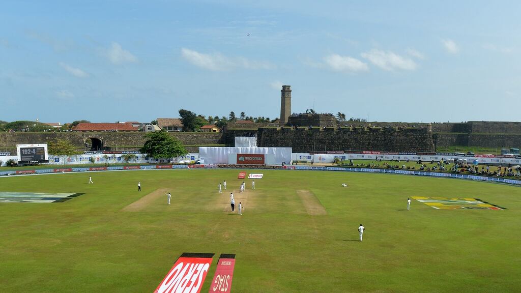A general view Galle International Cricket Stadium on the fourth day of the first Test match between Sri Lanka and India in July, 2017. Photograph: Ishara S Kodikara/AFP/Getty Images