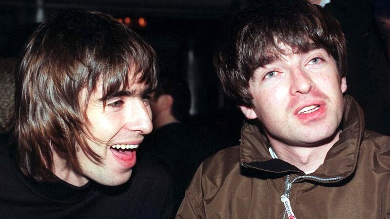 Liam and Noel Gallagher in November 1996. Photograph: Fiona Hanson/PA