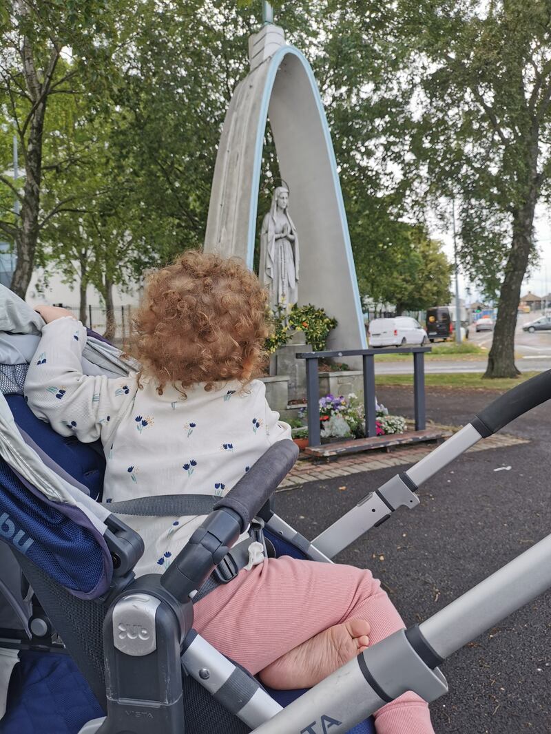 We now get constant requests from the toddler to ‘Go see Mary’ and make daily pilgrimages to a statue.