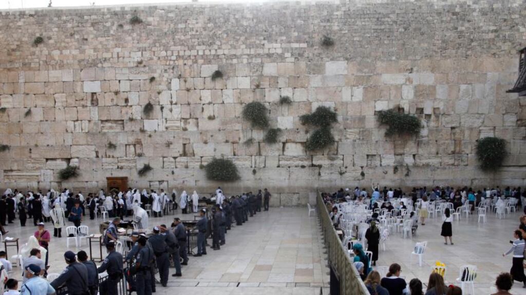 A file image of the Western Wall in Jerusalem, Israel. Photograph: Getty