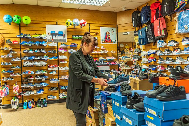 Olivia Wiseman inside her family-run drapery and shoe store in Castletownbere. Photograph: Anne Marie Cronin
