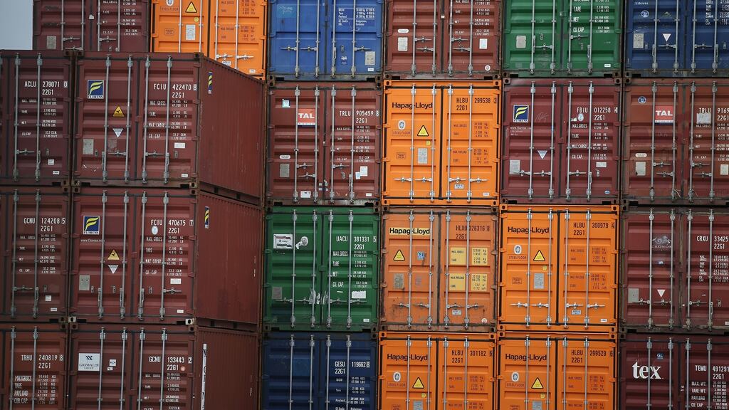 The haul was discovered hidden in furniture which had been shipped in a container from the Netherlands. Photograph: Nick Bradshaw/The Irish Times