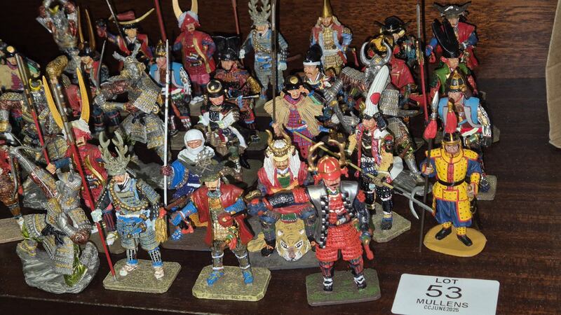 A small collection of mainly Del Prado lead figures of samurai warriors. Estimate: €80-€120