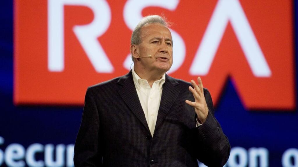 RSA chairman Art Coviello: RSA ‘not involved’ in colluding with surreptitious surveillance of citizens. photograph: david paul morris/ getty images