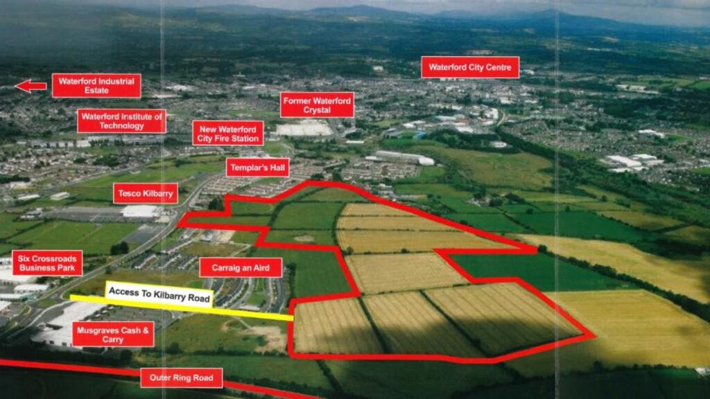Site in Waterford was originally acquired at the height of the boom in 2006 for about €26 million and rezoned in 2009