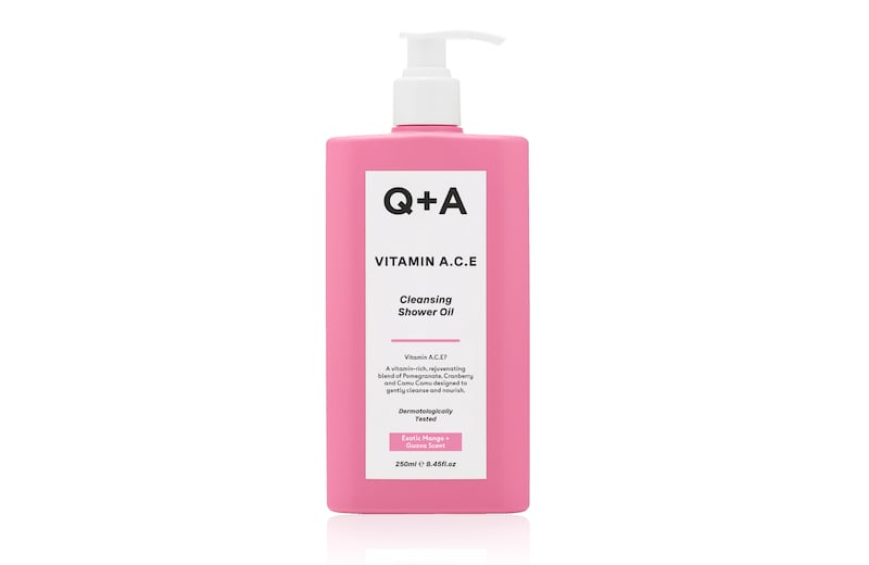 Q+A Vitamin A. C. E Cleansing Shower Oil