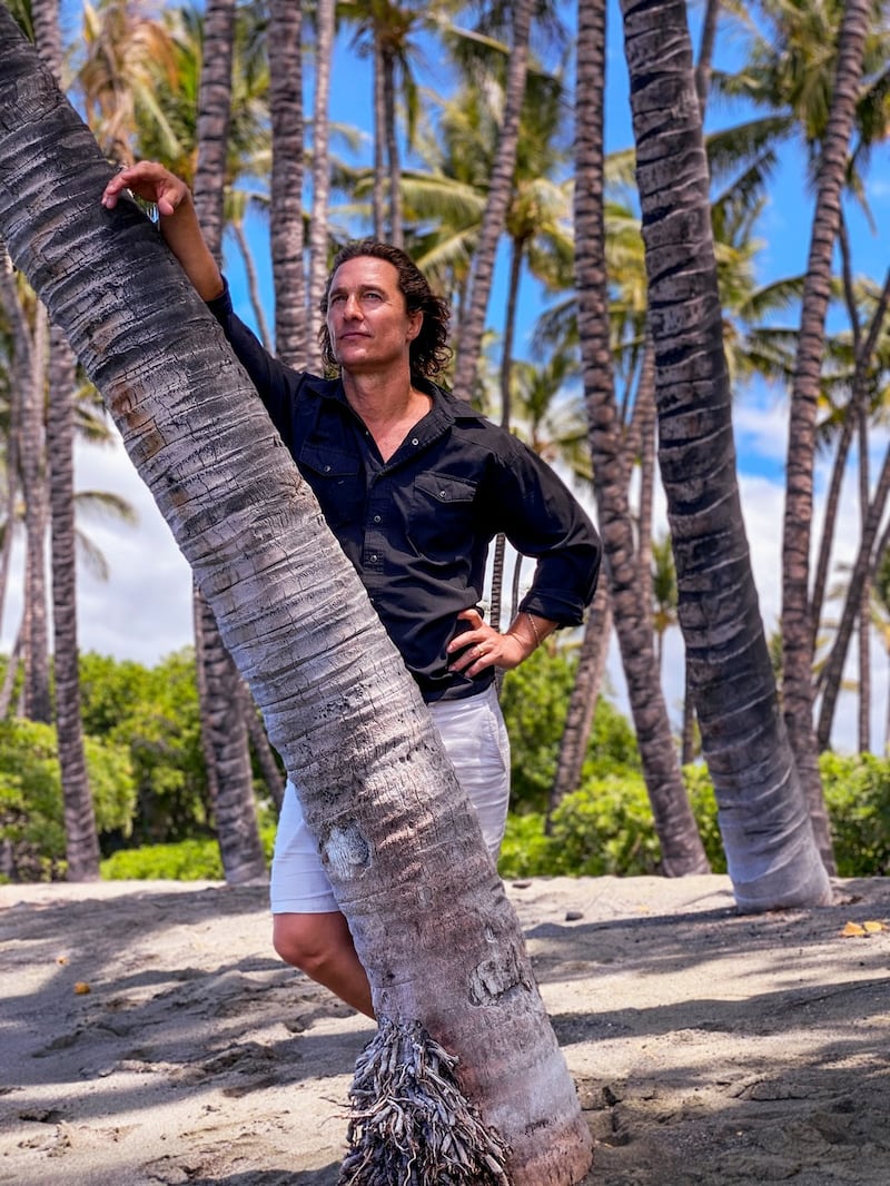 Matthew McConaughey’s new book Greenlights includes many of his homespun life philosophies. Photograph: Devin Oktar Yalkin/The New York Times